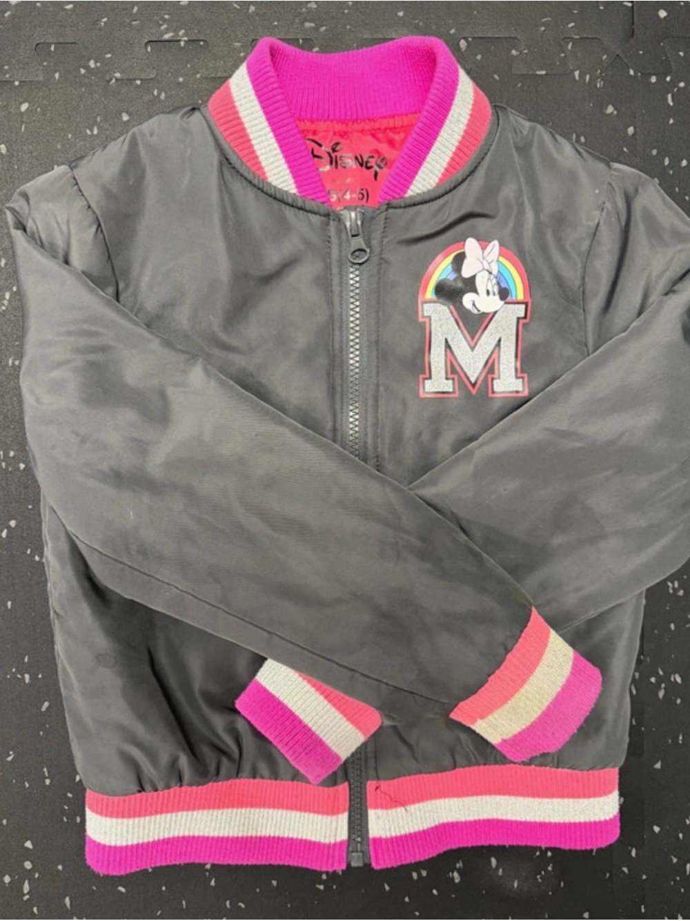 Disney Kids Jacket Pink Gray White